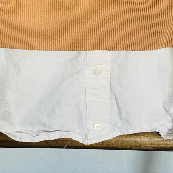 Happy Today Button Down Shirt Sweater Combo - Picture 7 of 10